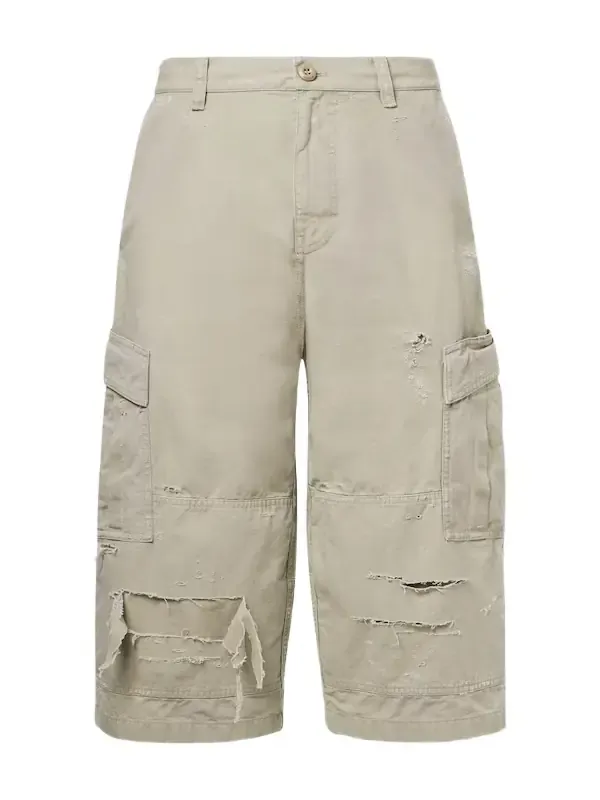 Cropped cotton cargo pants Cropped cotton cargo pants