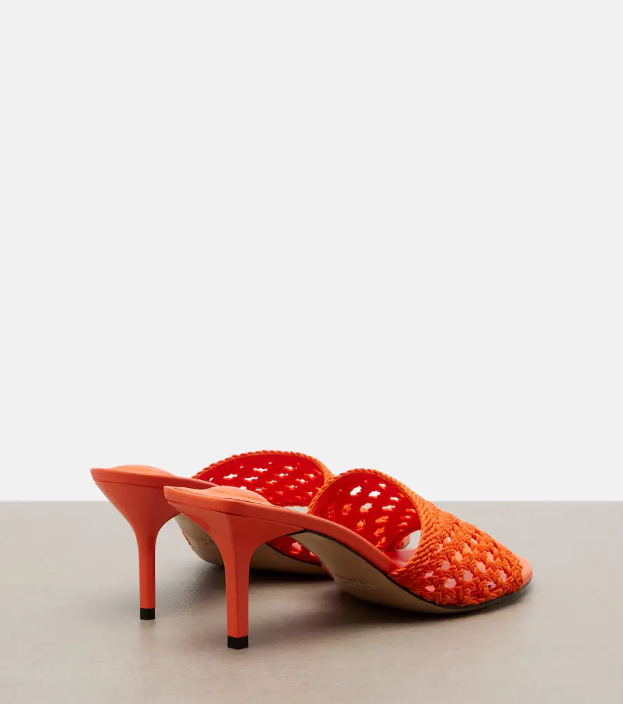 Jacquemus Cubisto woven raffia-effect mules | Thumbnail 3