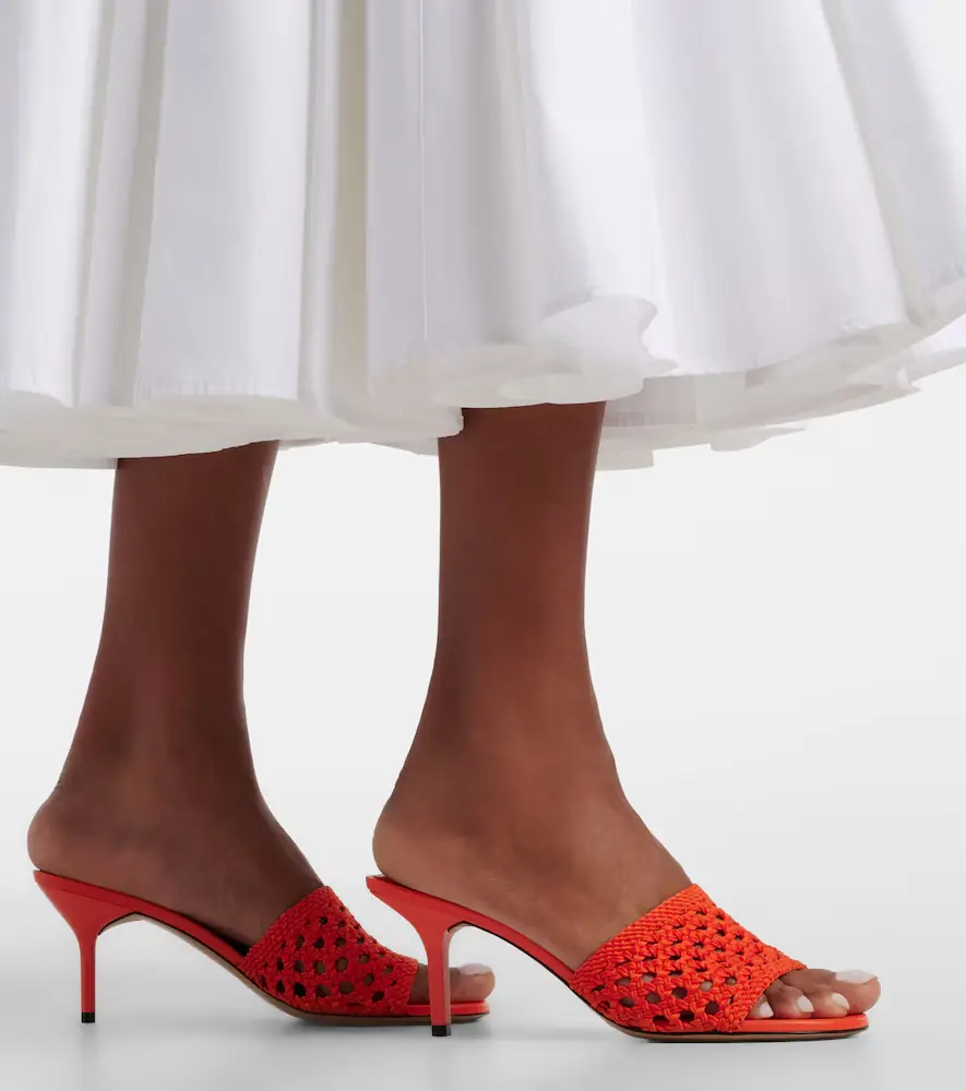 Jacquemus Cubisto woven raffia-effect mules | Thumbnail 6