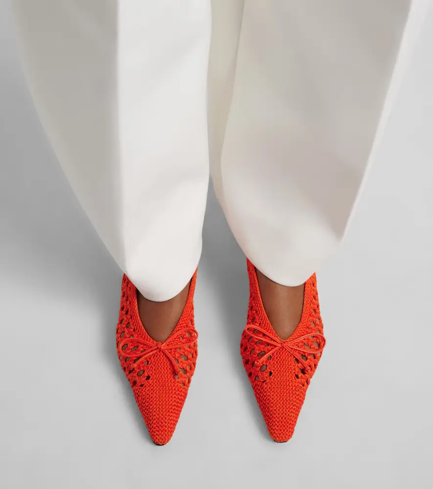 Jacquemus Cubisto raffia-effect slingback pumps | Thumbnail 6 Jacquemus Cubisto raffia-effect slingback pumps | Thumbnail 6