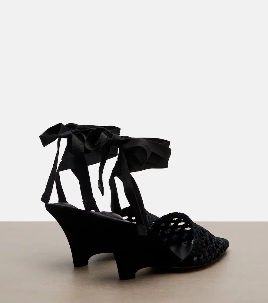 Jacquemus Woven raffia-effect wedges | Thumbnail 3 Jacquemus Woven raffia-effect wedges | Thumbnail 3