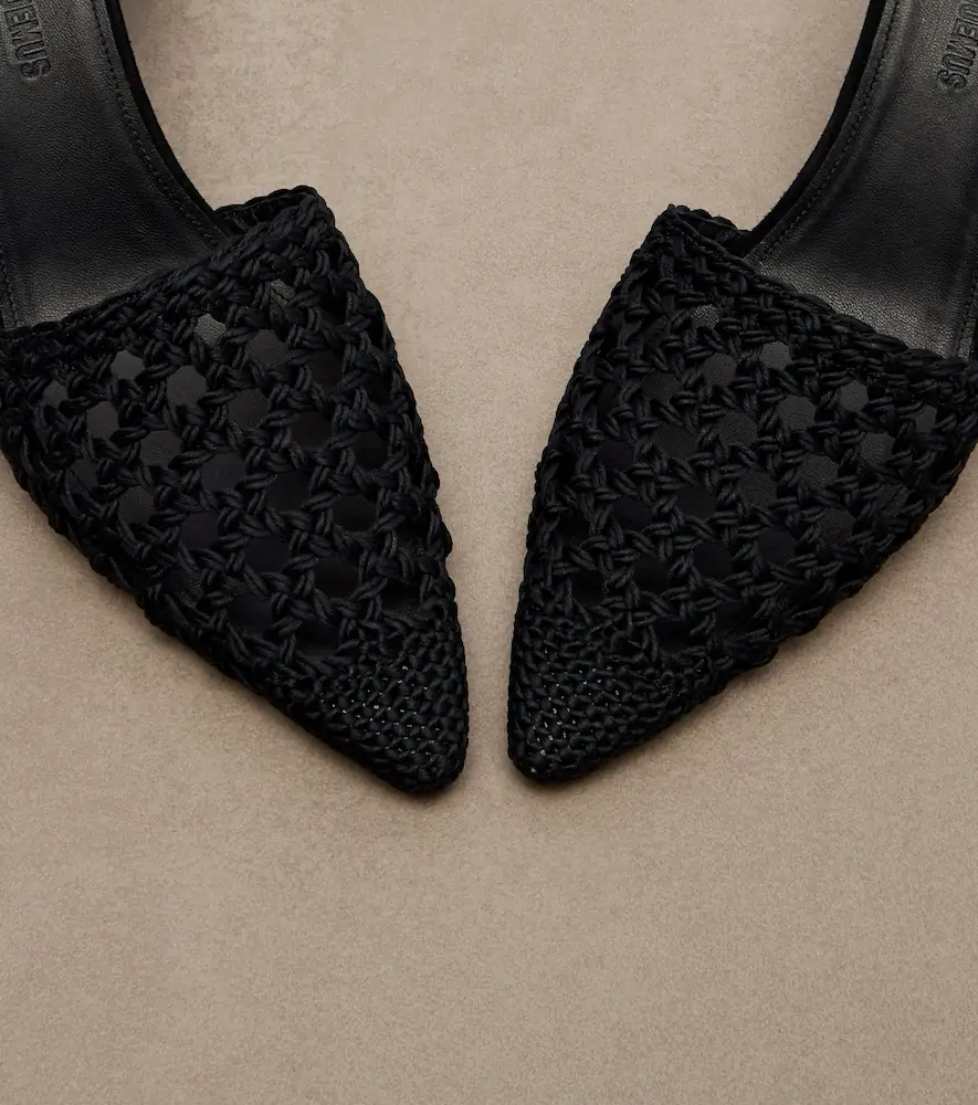 Jacquemus Woven raffia-effect wedges | Thumbnail 4 Jacquemus Woven raffia-effect wedges | Thumbnail 4