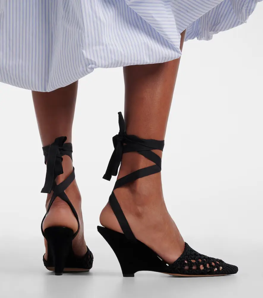 Jacquemus Woven raffia-effect wedges | Thumbnail 6 Jacquemus Woven raffia-effect wedges | Thumbnail 6