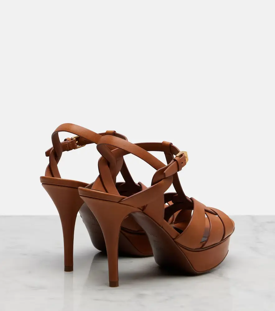 Saint Laurent Tribute leather platform sandals | Thumbnail 2