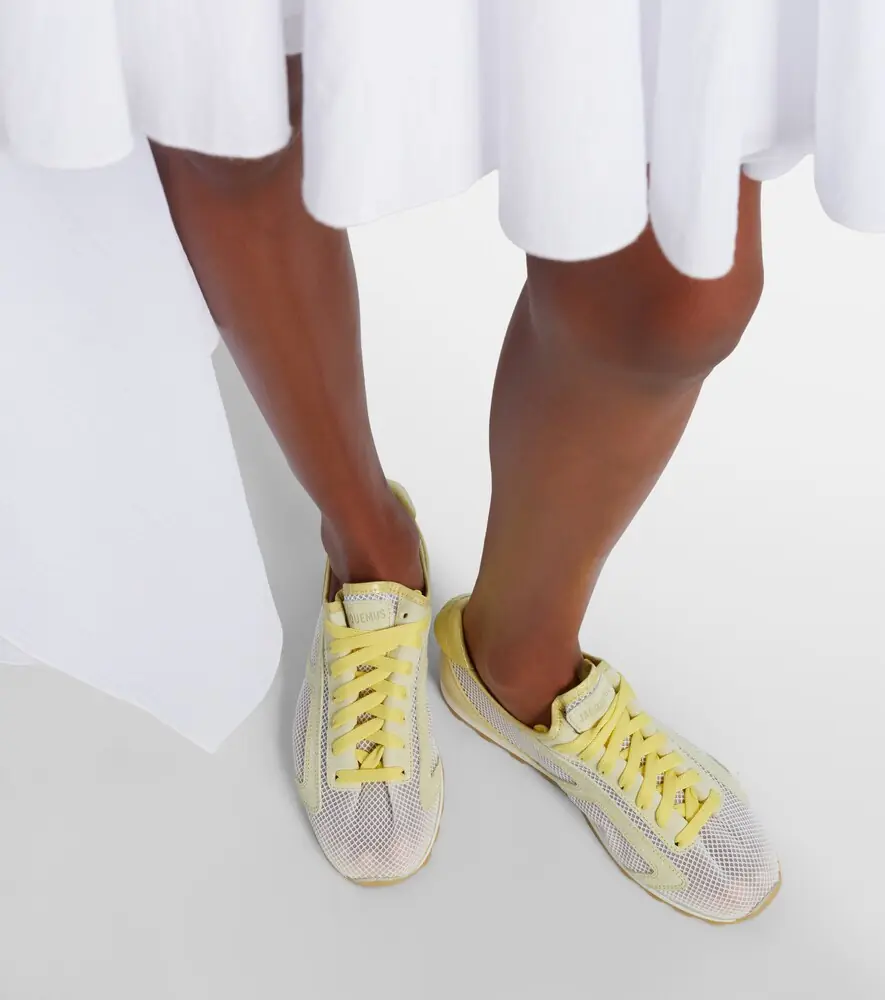 Jacquemus Tennis leather-trimmed sneakers | Thumbnail 5