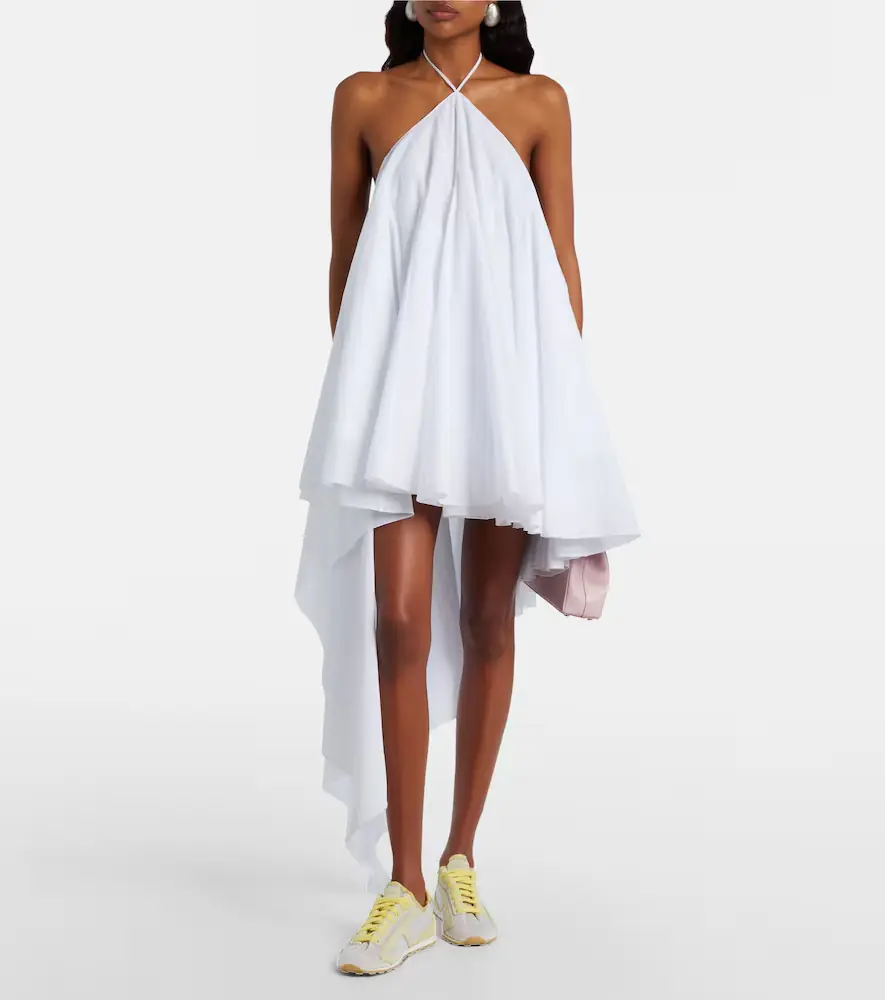 Jacquemus Tennis leather-trimmed sneakers | Thumbnail 6