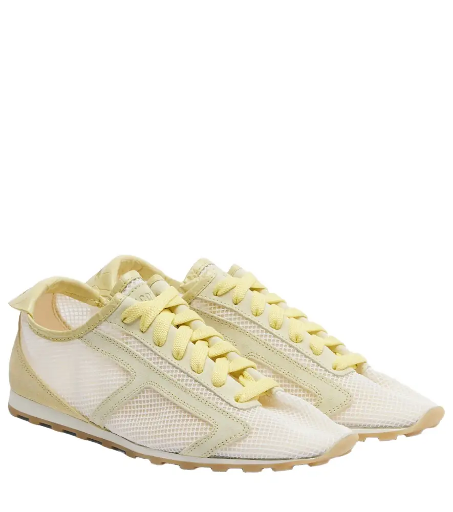 Jacquemus Tennis leather-trimmed sneakers