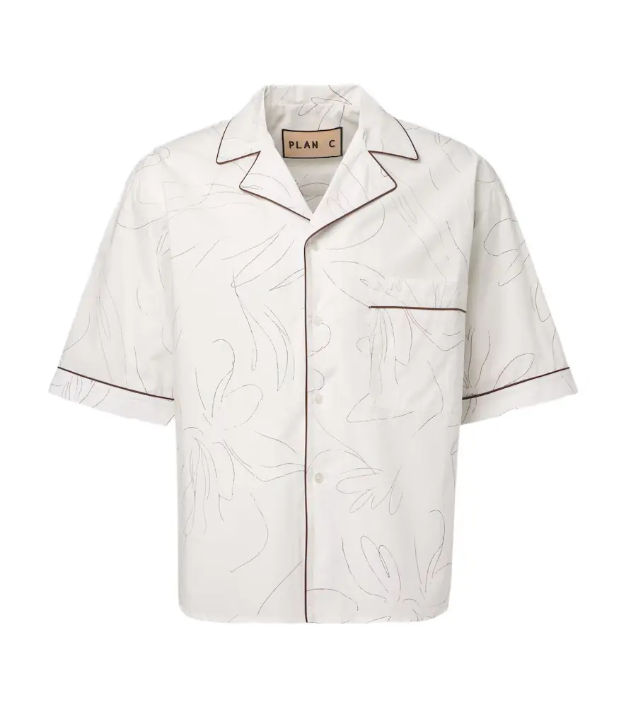 Plan C Printed cotton shirt