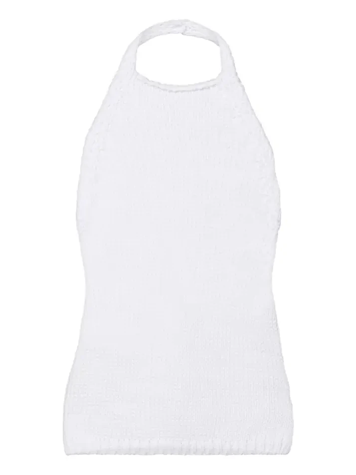 Róhe Knitted halterneck cotton top Róhe Knitted halterneck cotton top