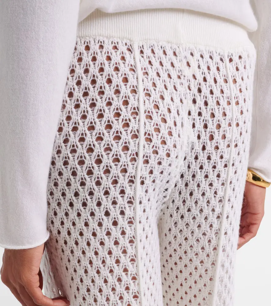 Jardin des Orangers Open-knit wool and cashmere wide-leg pants | Thumbnail 3 Jardin des Orangers Open-knit wool and cashmere wide-leg pants | Thumbnail 3