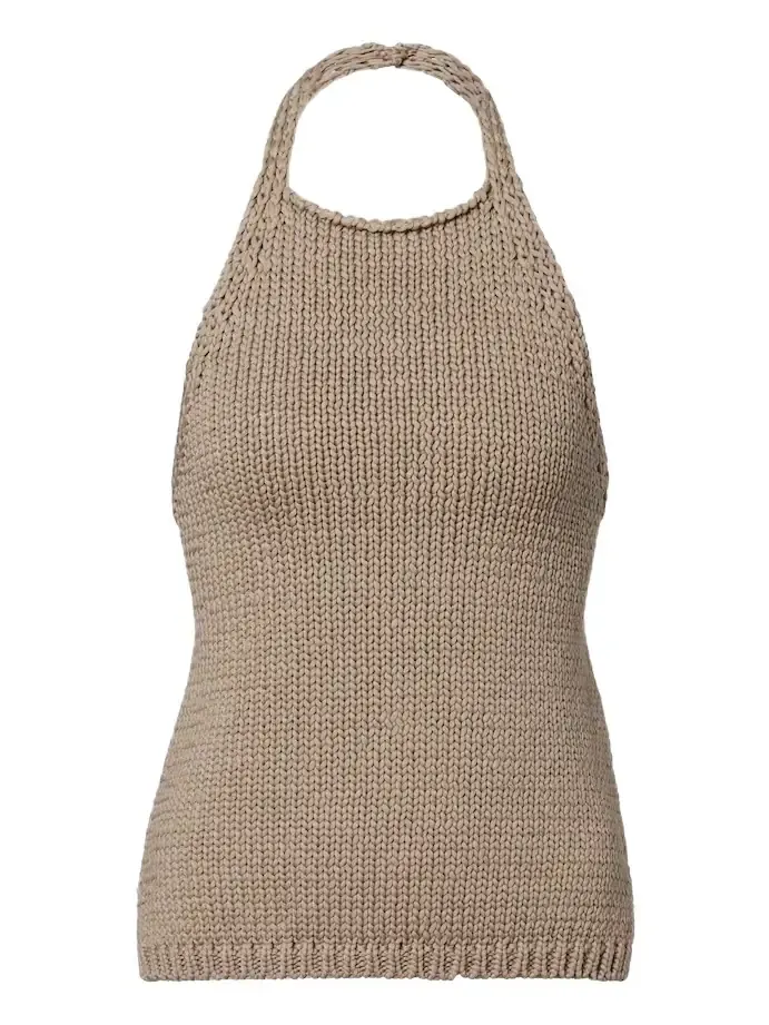 Róhe Knitted halterneck cotton top Róhe Knitted halterneck cotton top