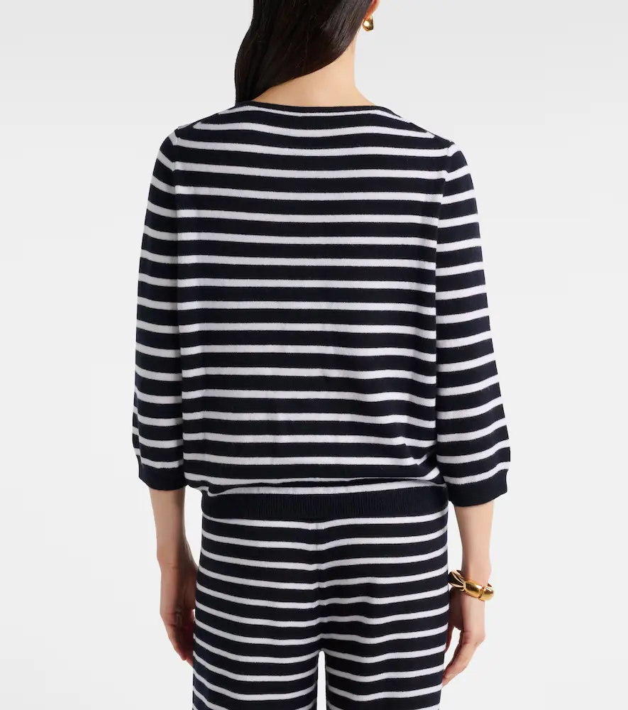 Jardin des Orangers Striped cashmere cardigan | Thumbnail 3 Jardin des Orangers Striped cashmere cardigan | Thumbnail 3