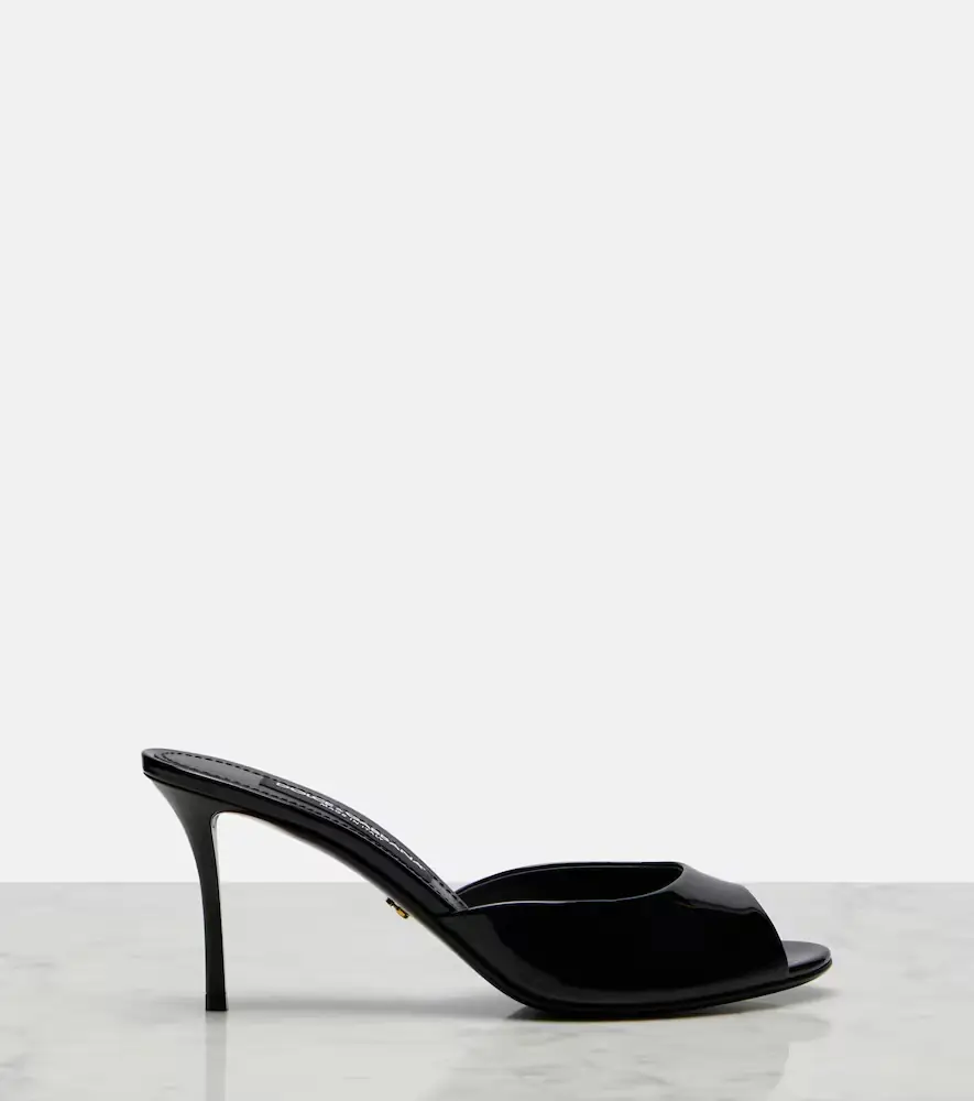 Dolce & Gabbana Keira patent leather mules | Thumbnail 2