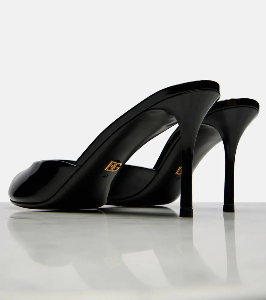 Dolce & Gabbana Keira patent leather mules | Thumbnail 3