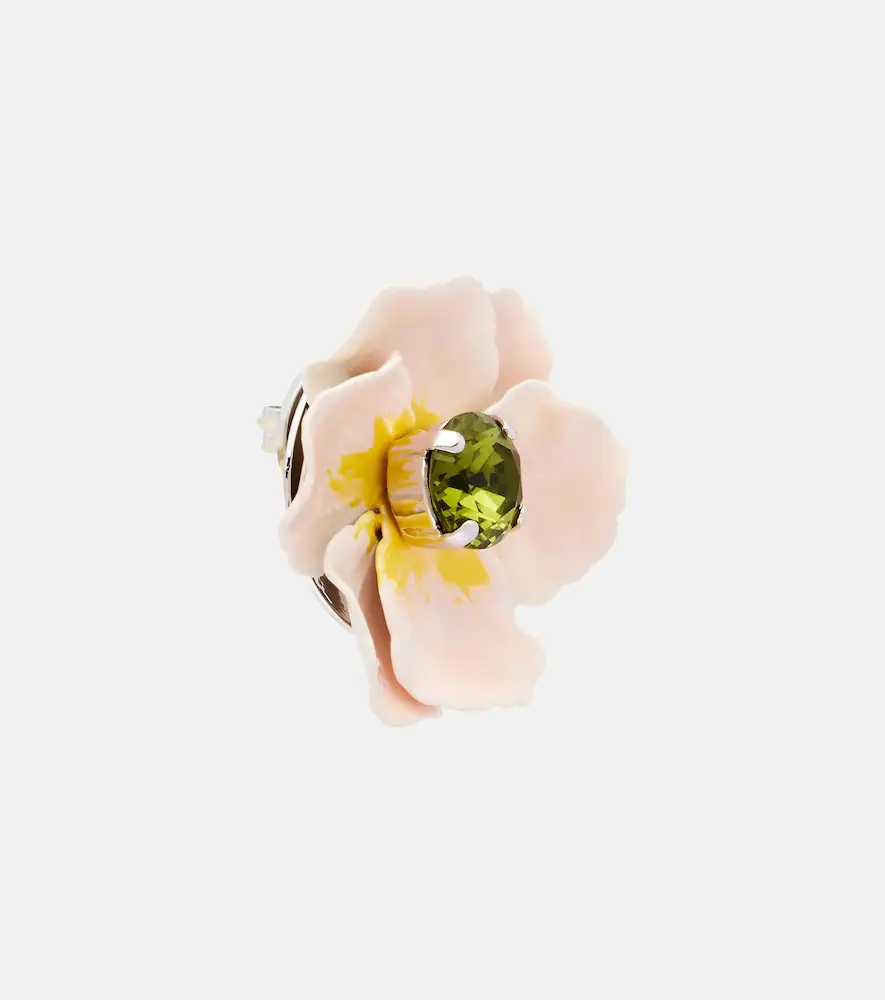Simone Rocha Blooming Poppy embellished earrings | Thumbnail 3