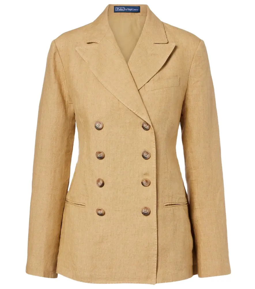 Polo Ralph Lauren Double-breasted linen blazer | Image 1 Polo Ralph Lauren Double-breasted linen blazer | Image 1