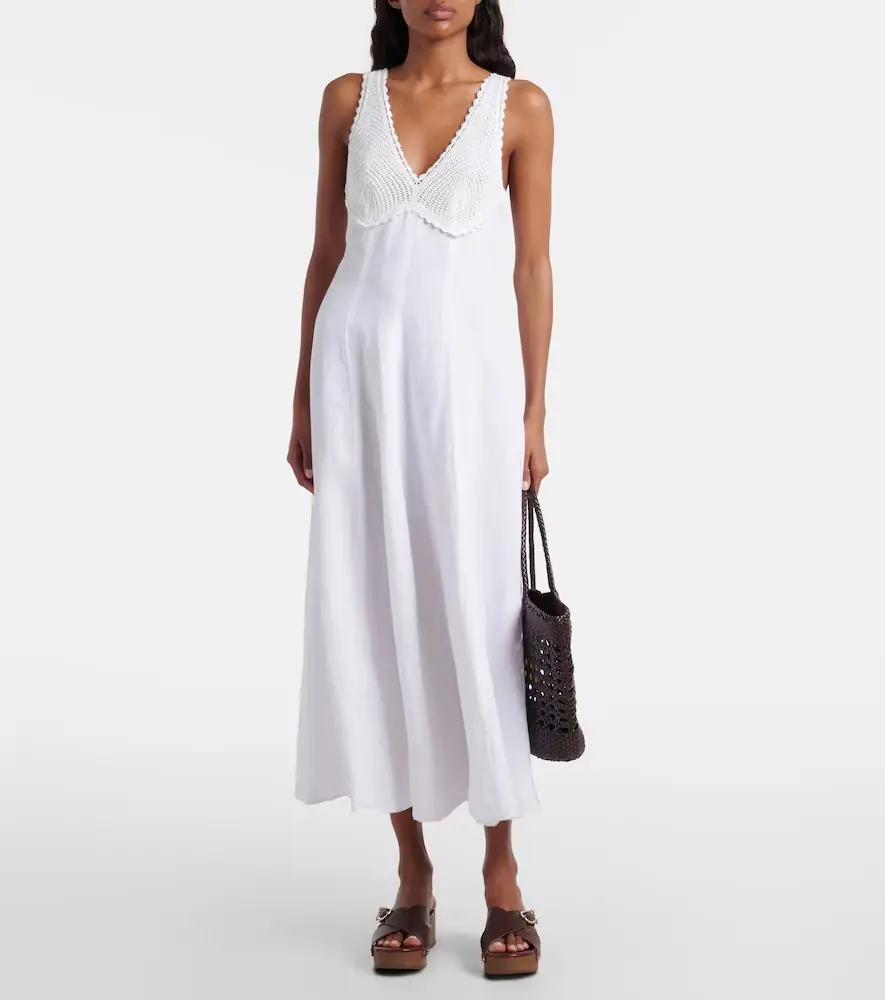 Polo Ralph Lauren Crocheted linen midi dress | Thumbnail 2 Polo Ralph Lauren Crocheted linen midi dress | Thumbnail 2