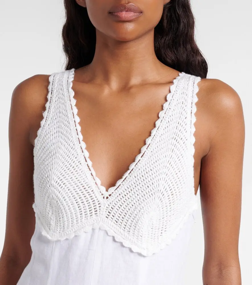 Polo Ralph Lauren Crocheted linen midi dress | Thumbnail 3 Polo Ralph Lauren Crocheted linen midi dress | Thumbnail 3
