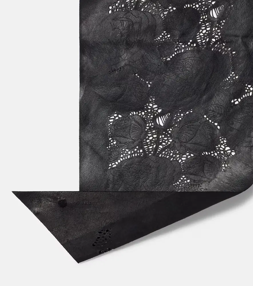 Magda Butrym Floral perforated leather scarf | Thumbnail 3 Magda Butrym Floral perforated leather scarf | Thumbnail 3