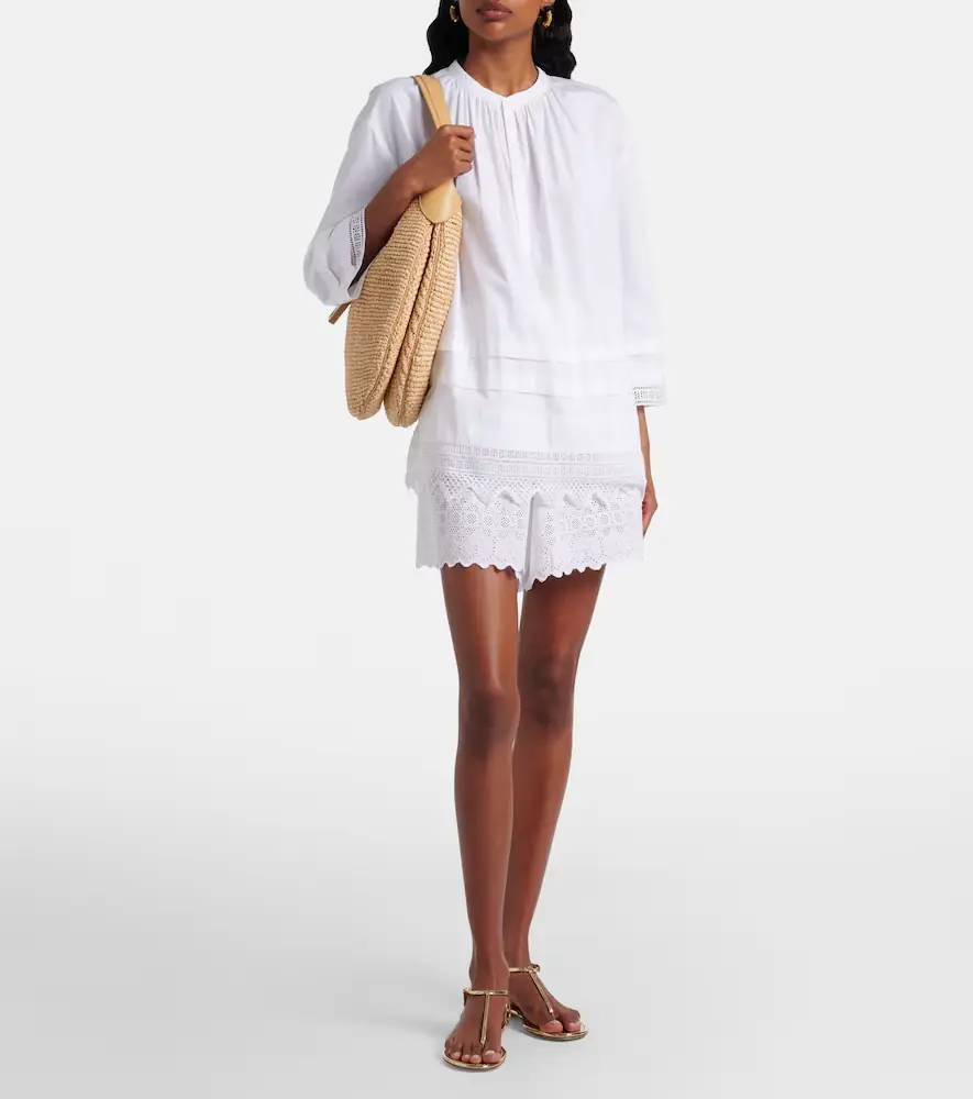 Polo Ralph Lauren Broderie anglaise cotton poplin shorts | Thumbnail 2