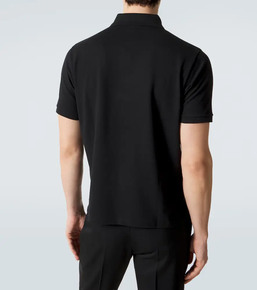 Saint Laurent Cotton-blend polo shirt | Thumbnail 3