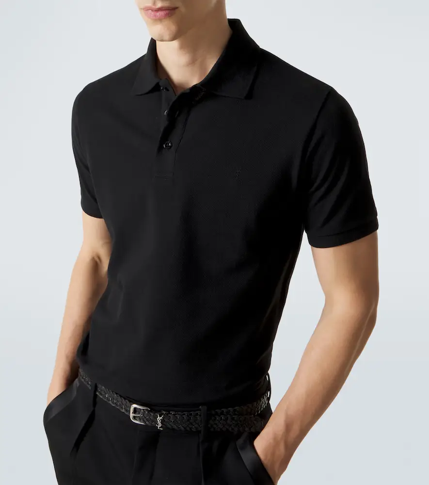 Saint Laurent Cotton-blend polo shirt | Thumbnail 5
