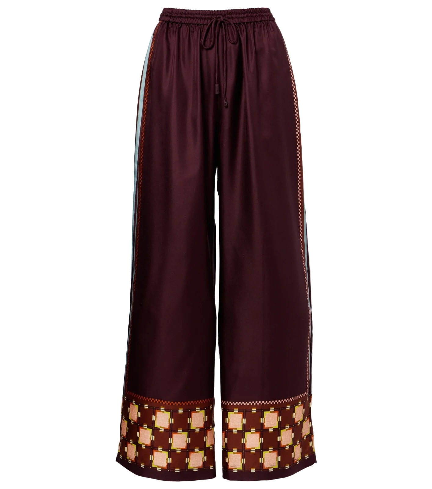 Alémais Wilson silk twill wide-leg pants