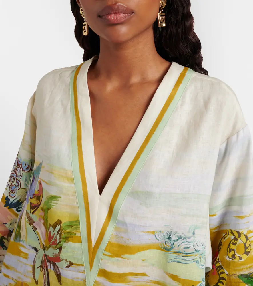 ALÉMAIS Alémais Jungle Boogie printed linen tunic | Thumbnail 3 ALÉMAIS Alémais Jungle Boogie printed linen tunic | Thumbnail 3