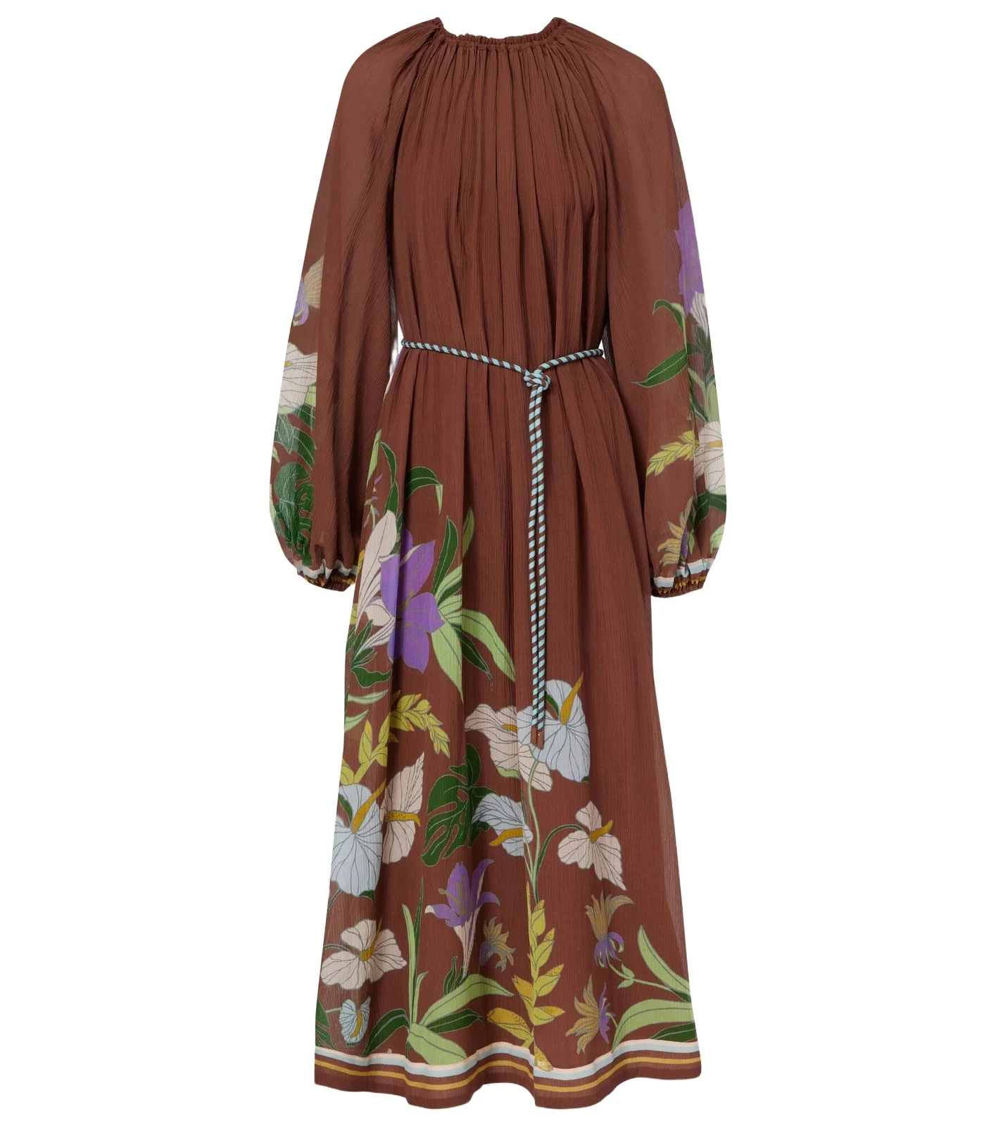 Alémais Alfie gathered cotton and silk midi dress Alémais Alfie gathered cotton and silk midi dress
