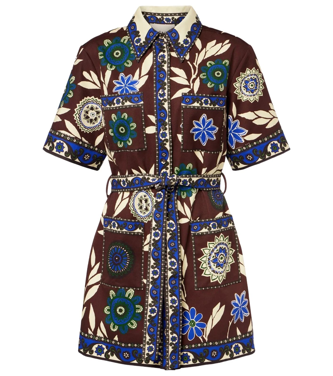 Jasper printed cotton shirt dress