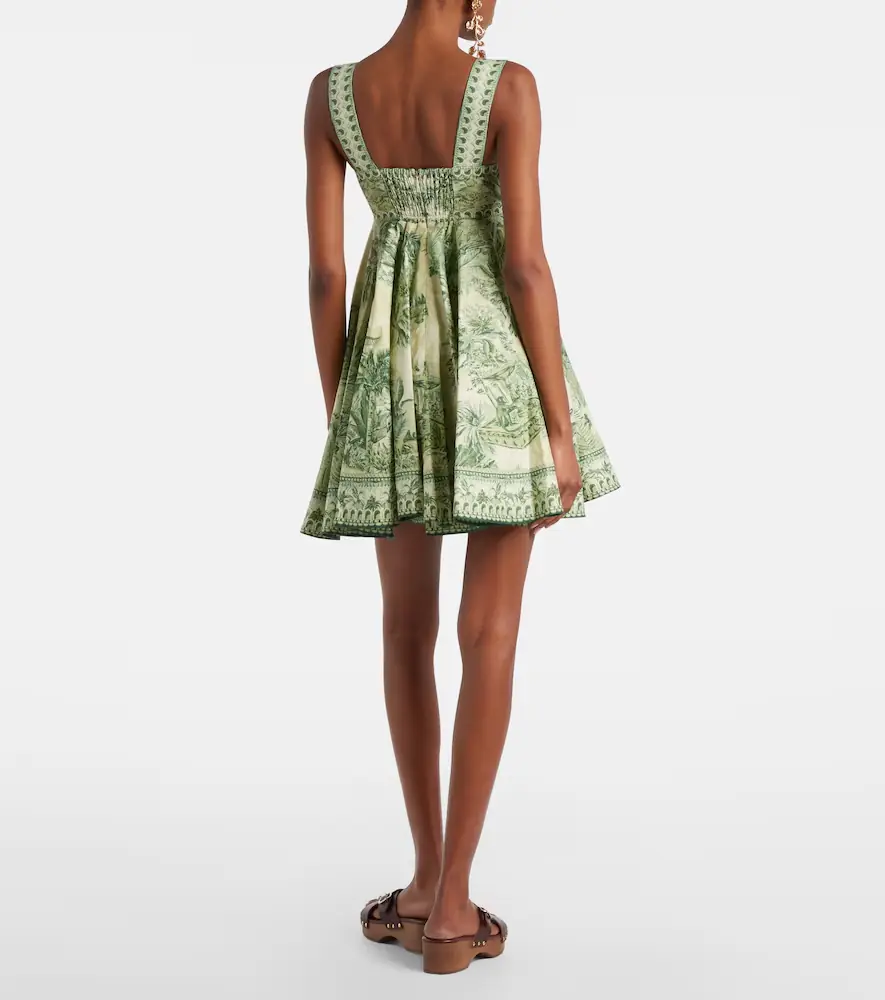 ALÉMAIS Sara printed linen minidress | Thumbnail 2 ALÉMAIS Sara printed linen minidress | Thumbnail 2