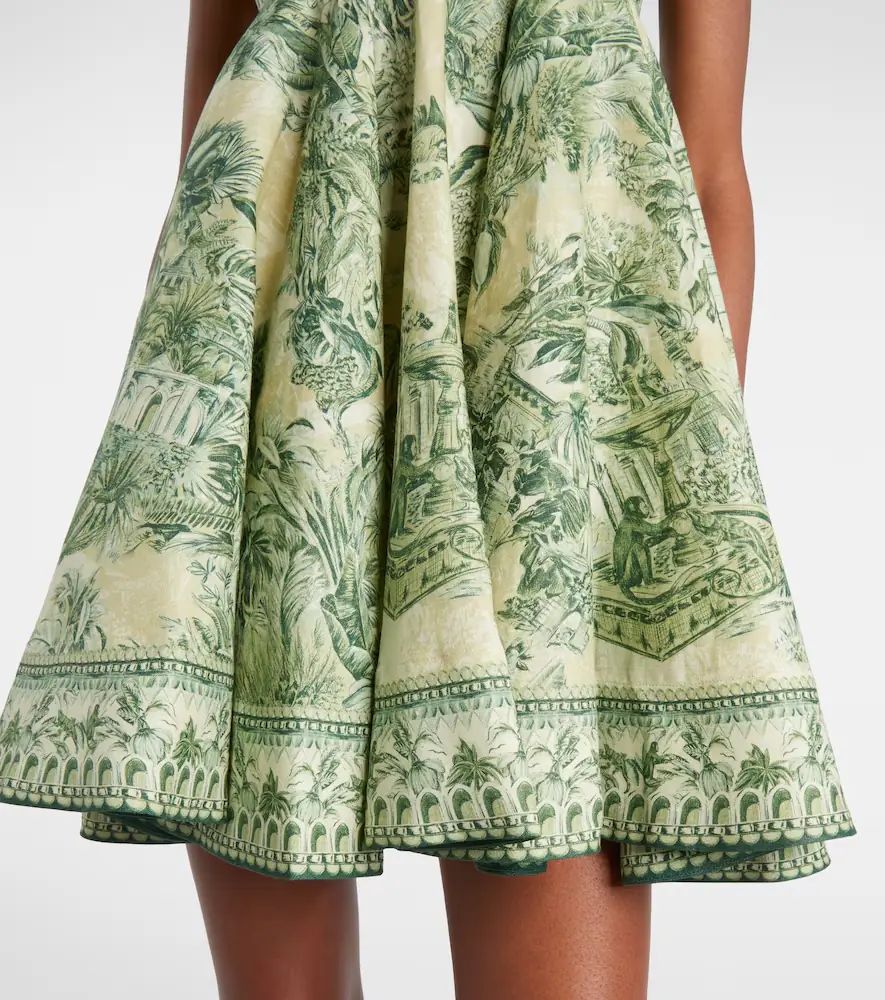 ALÉMAIS Sara printed linen minidress | Thumbnail 3 ALÉMAIS Sara printed linen minidress | Thumbnail 3
