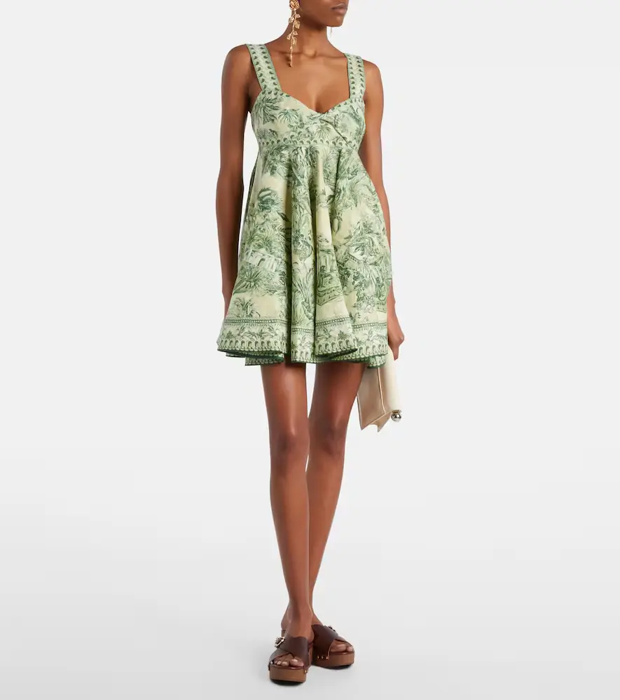 ALÉMAIS Sara printed linen minidress | Thumbnail 5 ALÉMAIS Sara printed linen minidress | Thumbnail 5