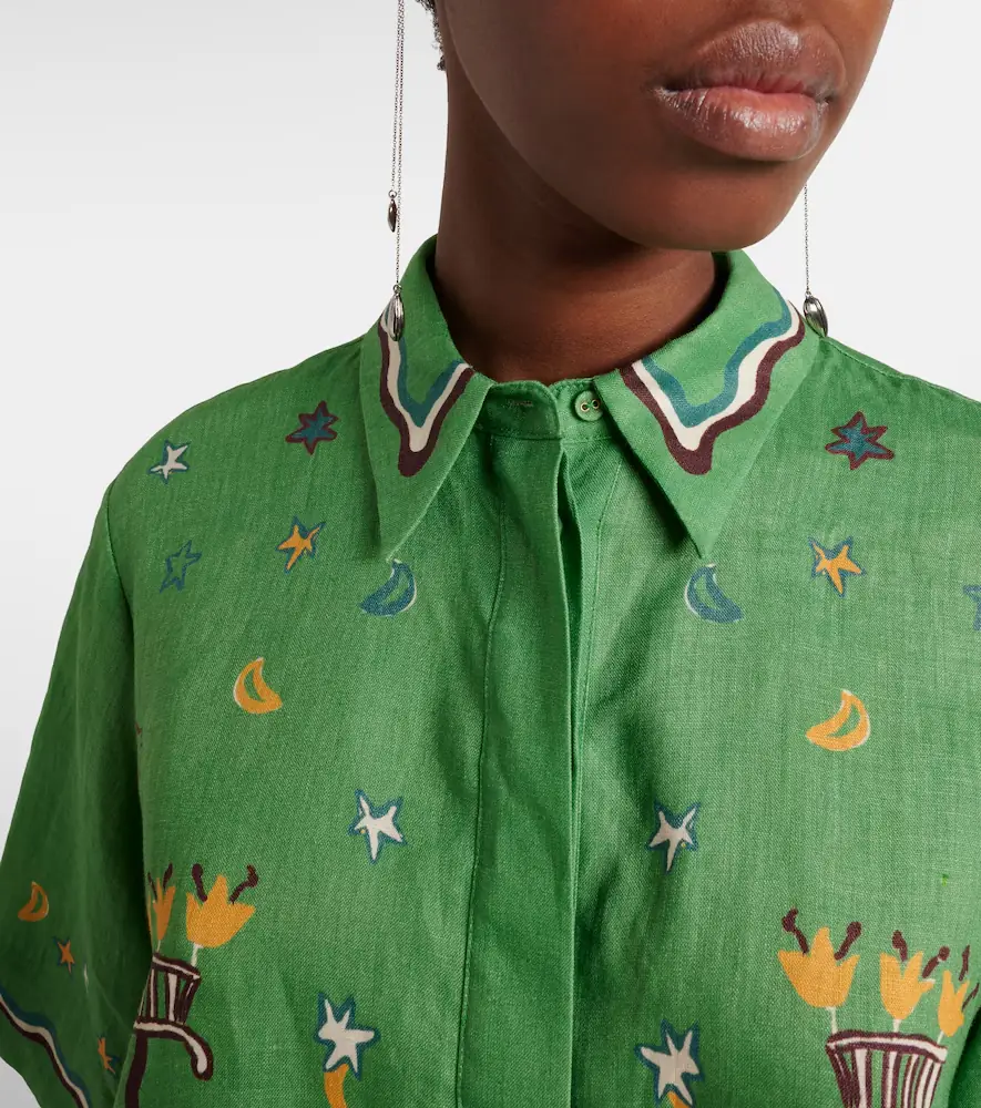 ALÉMAIS Sun Dancer printed linen shirt | Thumbnail 5 ALÉMAIS Sun Dancer printed linen shirt | Thumbnail 5
