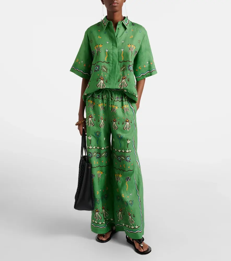 ALÉMAIS Sun Dancer printed linen shirt | Thumbnail 6 ALÉMAIS Sun Dancer printed linen shirt | Thumbnail 6