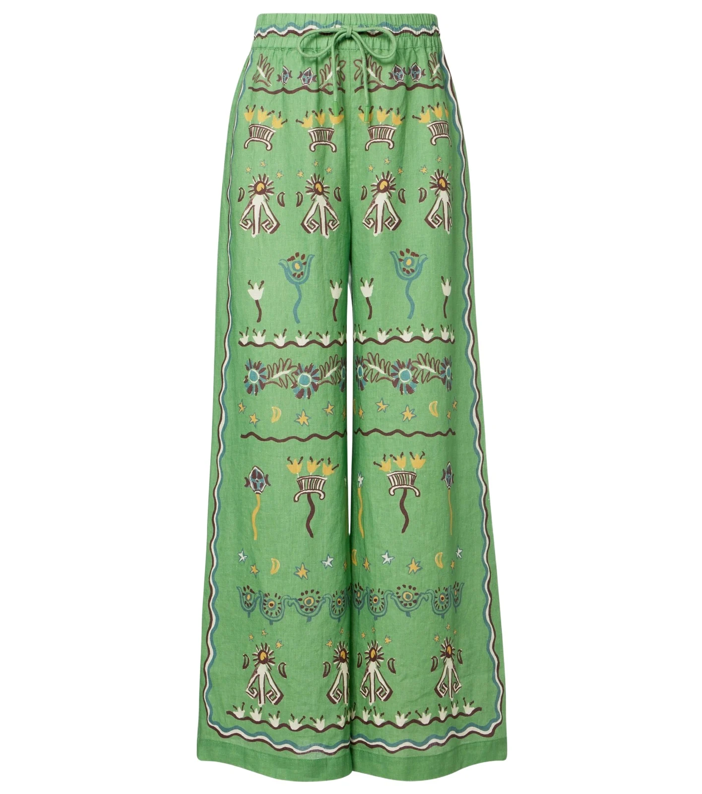 ALÉMAIS Alémais Sun Dancer linen wide-leg pants