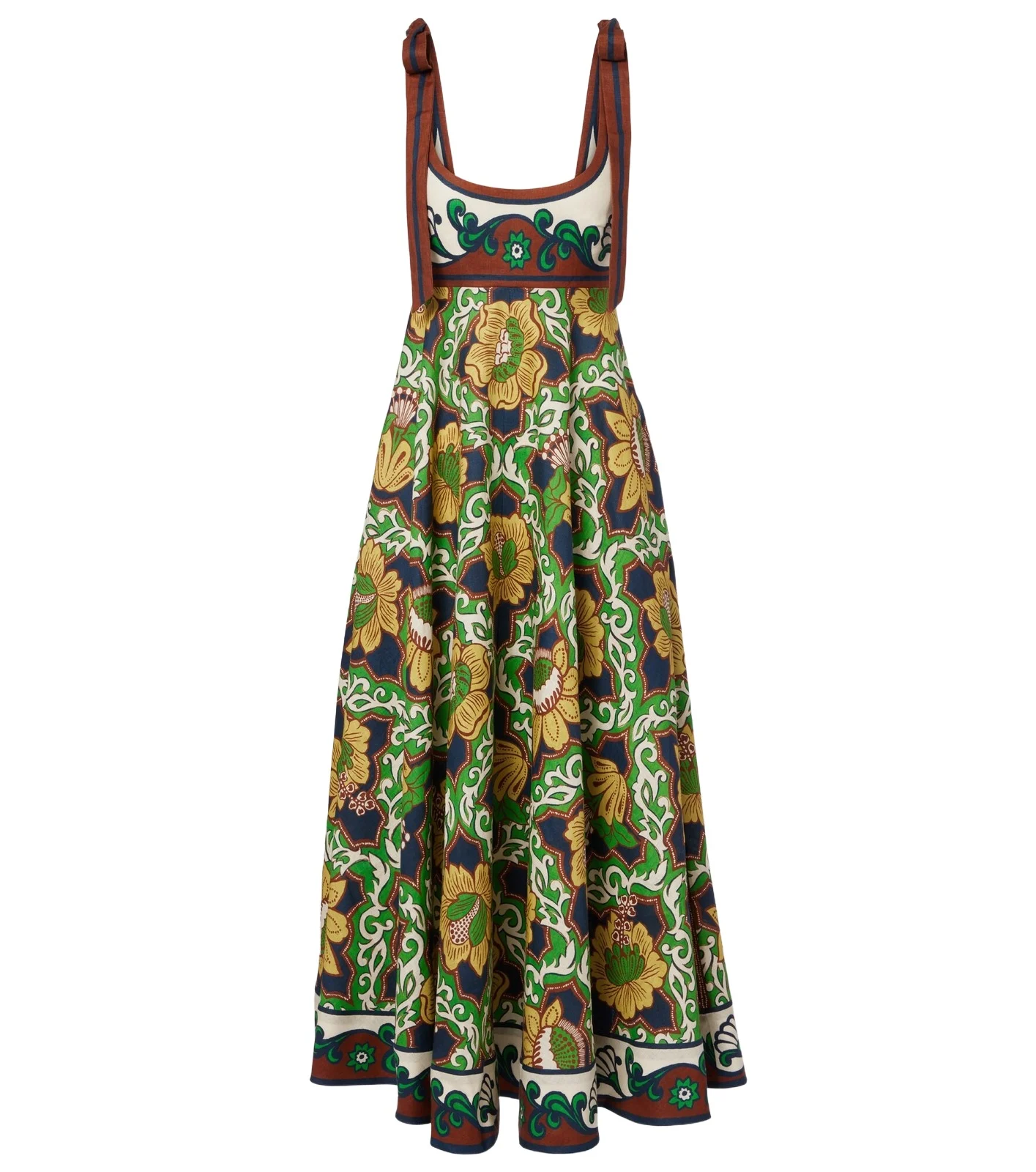 Liana Ballet printed linen midi dress Liana Ballet printed linen midi dress