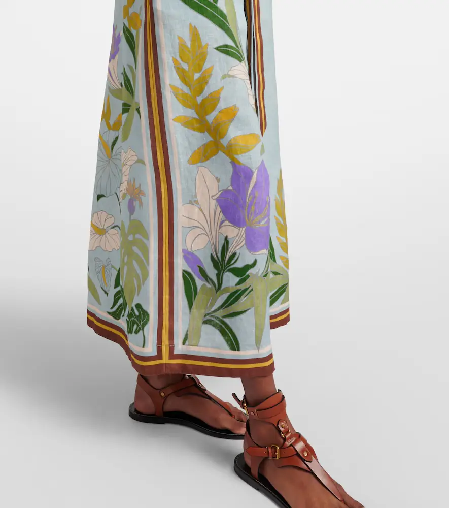ALÉMAIS Alémais Belted floral linen shirt dress | Thumbnail 6 ALÉMAIS Alémais Belted floral linen shirt dress | Thumbnail 6