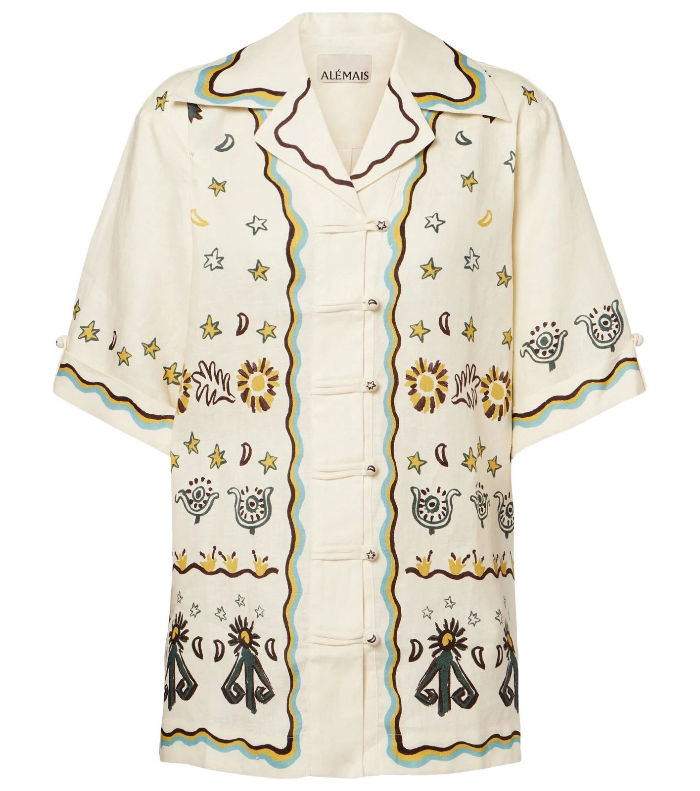 Alémais Antoinette printed linen shirt Alémais Antoinette printed linen shirt