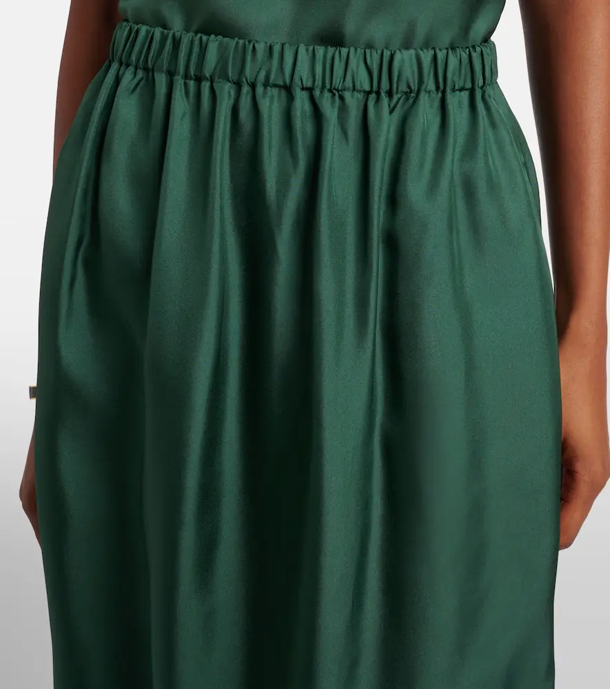 Asceno Roma silk twill maxi skirt | Thumbnail 3 Asceno Roma silk twill maxi skirt | Thumbnail 3