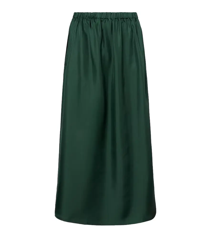 Asceno Roma silk twill maxi skirt | Image 1 Asceno Roma silk twill maxi skirt | Image 1