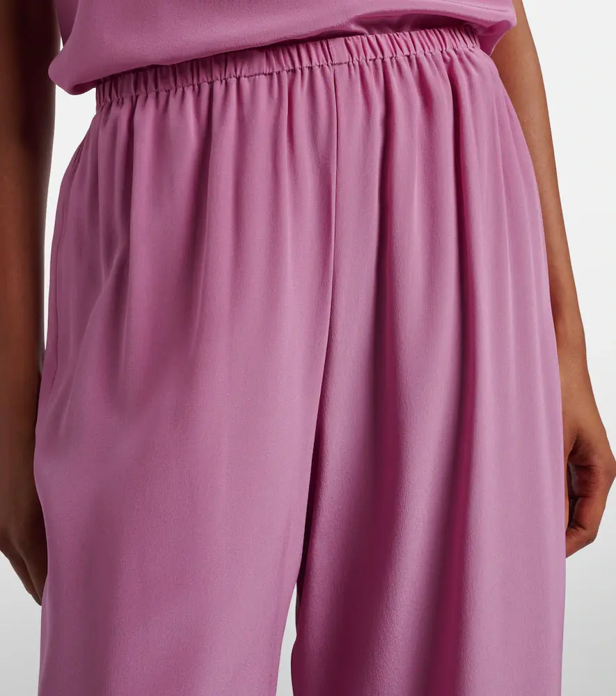 ASCENO Loreto silk crêpe wide-leg pants | Thumbnail 4 ASCENO Loreto silk crêpe wide-leg pants | Thumbnail 4