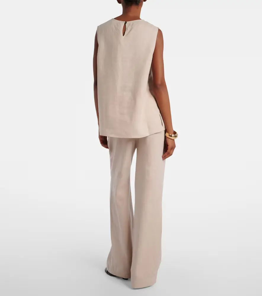 ASCENO Rivello linen wide-leg pants | Thumbnail 5