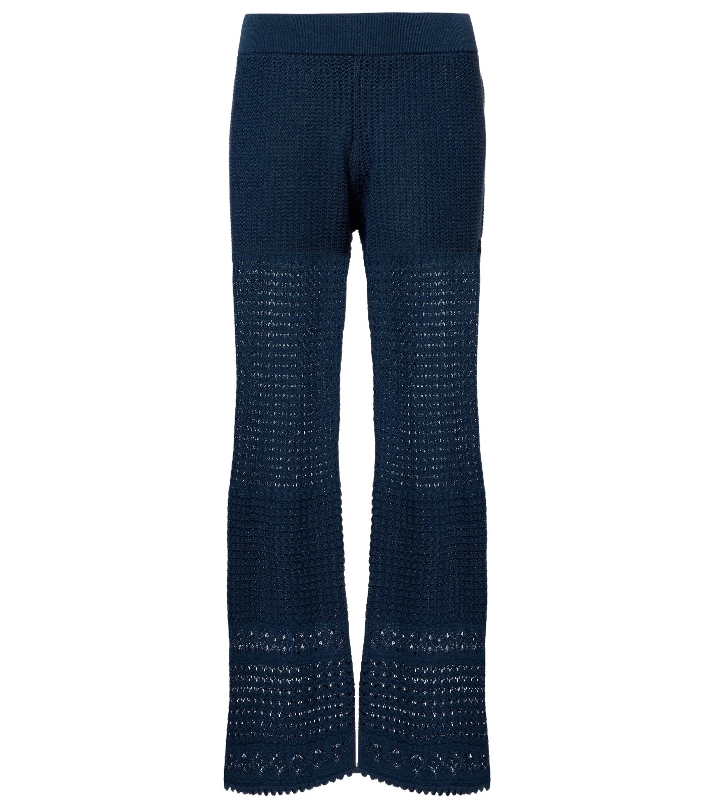 Emblème open-knit straight pants Emblème open-knit straight pants