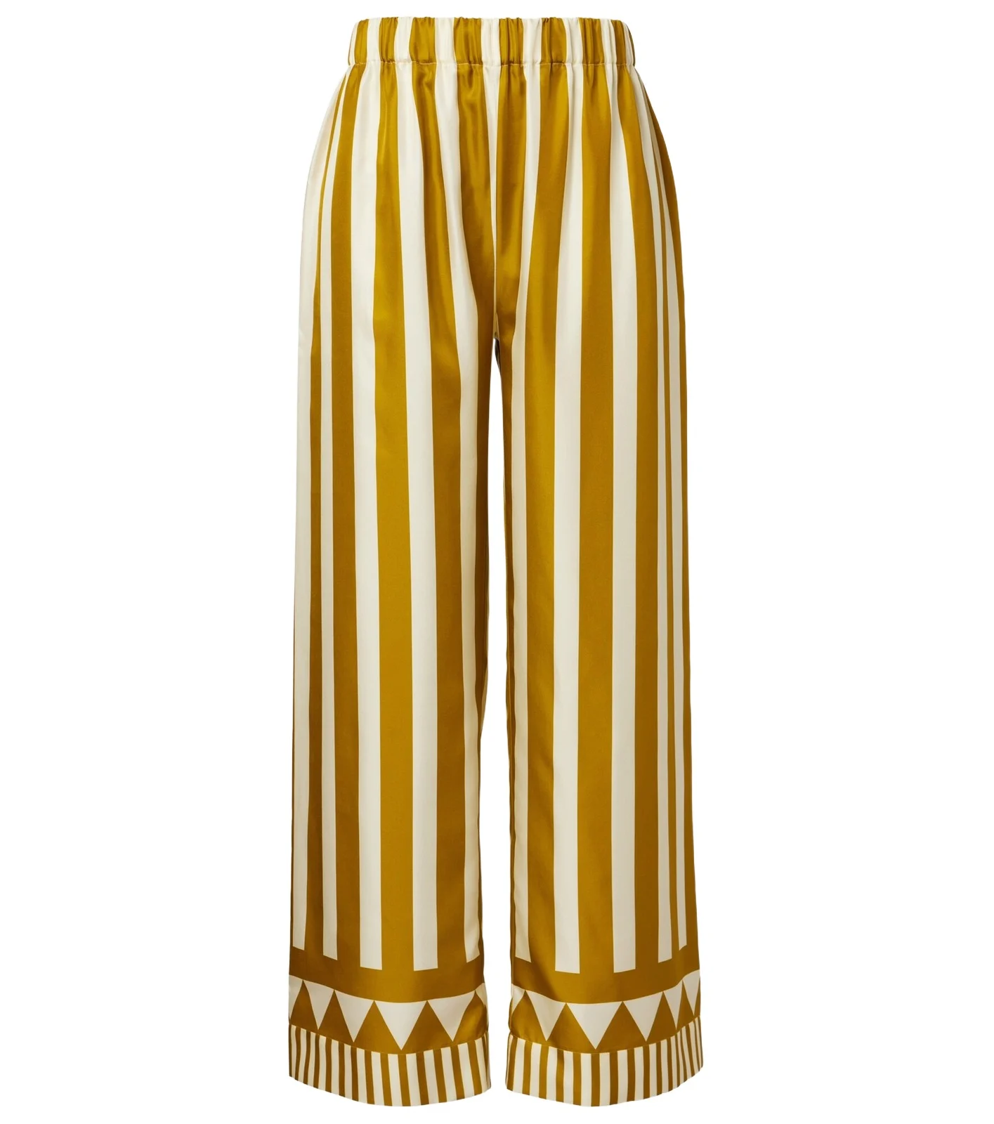 Pacha striped silk twill palazzo pants