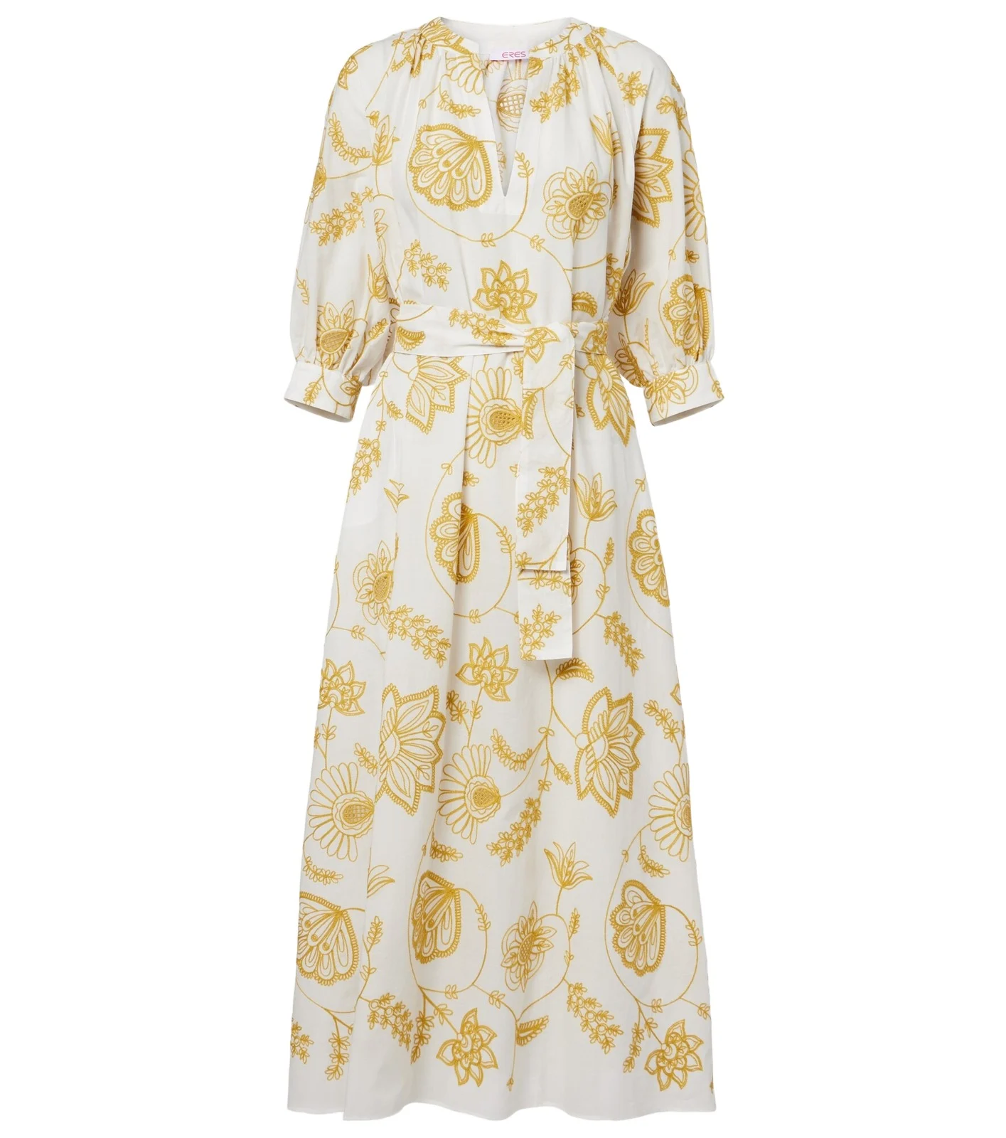 Anjana embroidered cotton-blend midi dress Anjana embroidered cotton-blend midi dress