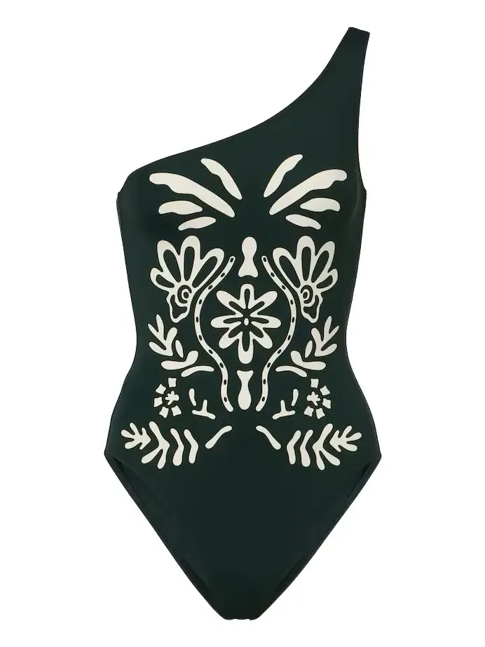 Gemme printed one-shoulder swimsuit Gemme printed one-shoulder swimsuit
