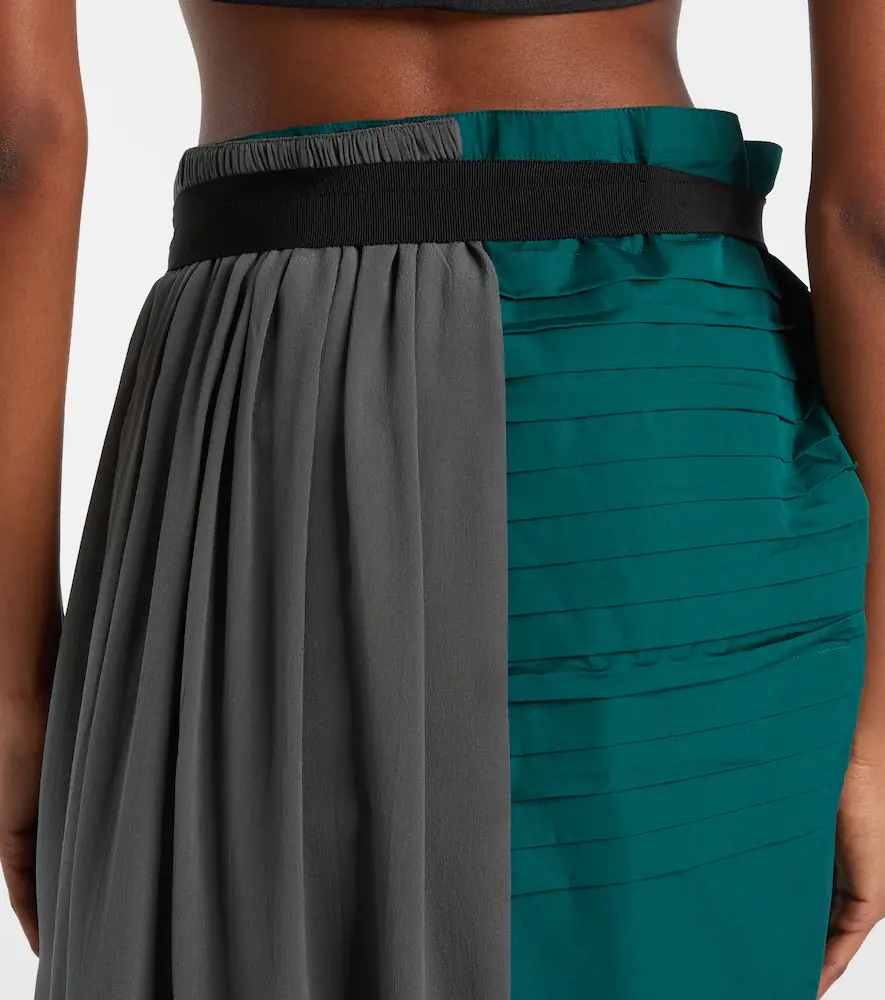Prada Paneled belted midi skirt | Thumbnail 4 Prada Paneled belted midi skirt | Thumbnail 4