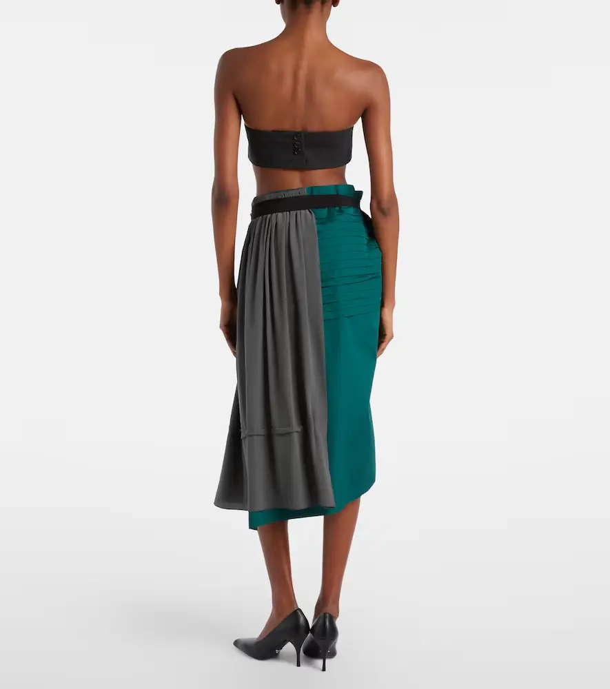 Prada Paneled belted midi skirt | Thumbnail 6 Prada Paneled belted midi skirt | Thumbnail 6