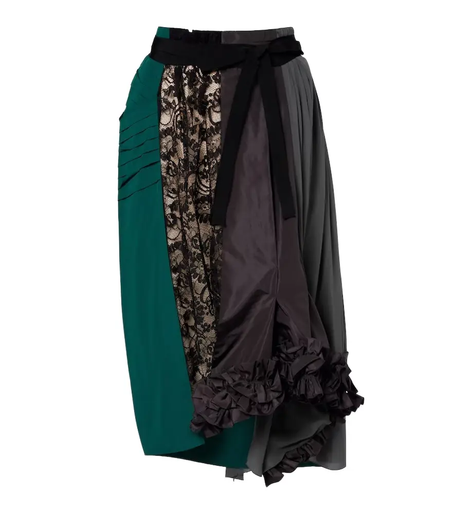 Prada Paneled belted midi skirt | Image 1 Prada Paneled belted midi skirt | Image 1